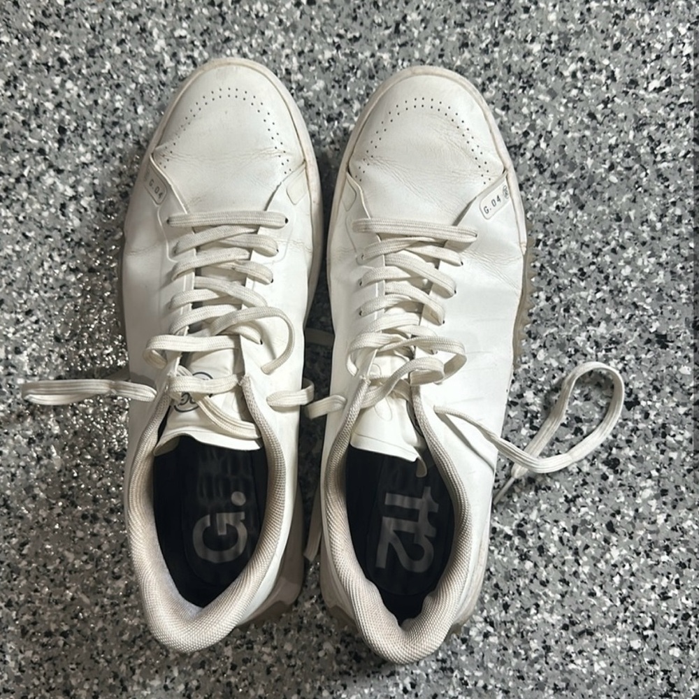 Men’s G/FORE white golf shoes. Size men’s 12.
